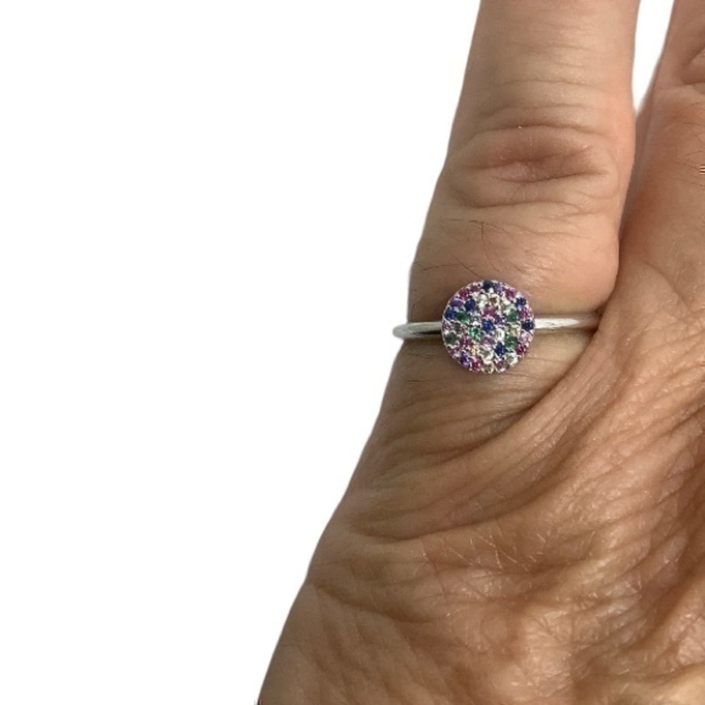 Sterling silver gemstone ring